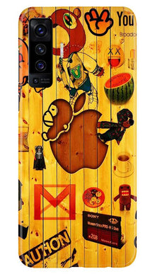 Wooden Texture Mobile Back Case for Vivo X50 (Design - 367)