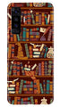 Book Shelf Mobile Back Case for Vivo X50 (Design - 390)
