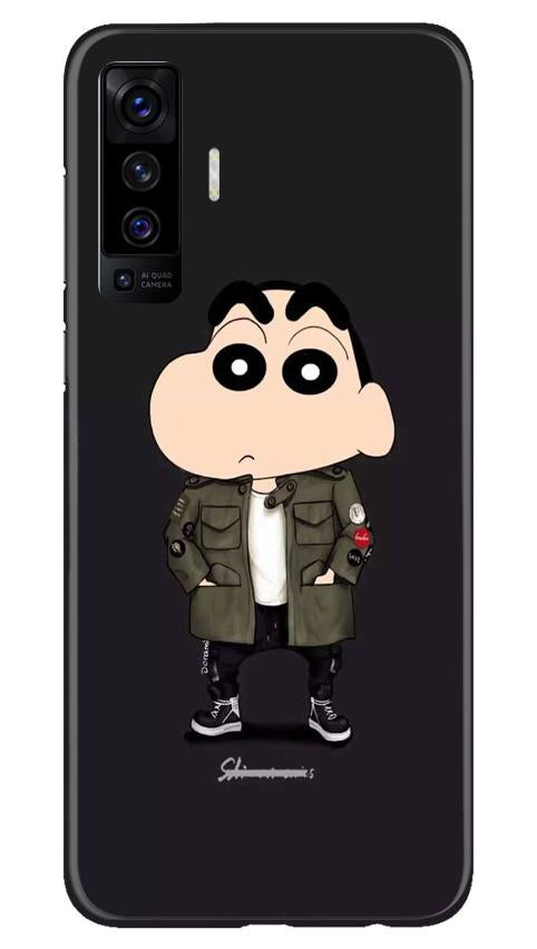Shin Chan Mobile Back Case for Vivo X50 (Design - 391)