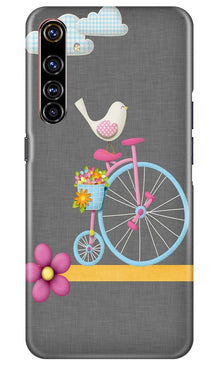 Sparron with cycle Mobile Back Case for Realme X50 Pro (Design - 34)
