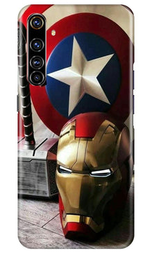 Ironman Captain America Mobile Back Case for Realme X50 Pro (Design - 254)