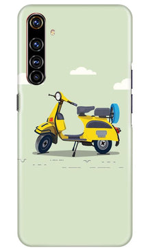 Vintage Scooter Mobile Back Case for Realme X50 Pro (Design - 260)