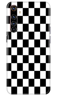 Black White Boxes Mobile Back Case for Realme X50 Pro (Design - 372)
