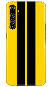 Black Yellow Pattern Mobile Back Case for Realme X50 Pro (Design - 377)