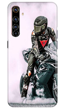 Biker Mobile Back Case for Realme X50 Pro (Design - 383)