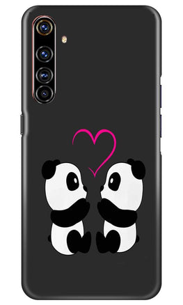 Panda Love Mobile Back Case for Realme X50 Pro (Design - 398)