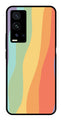 Muted Rainbow Metal Mobile Case for Vivo X60 Pro Plus   (Design No -02)