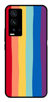 Rainbow MultiColor Metal Mobile Case for Vivo X60 Pro Plus