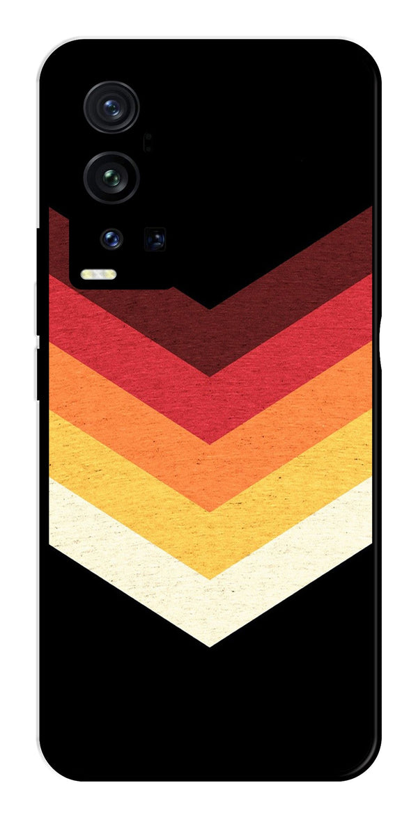 MultiColor Arrow Metal Mobile Case for Vivo X60 Pro Plus   (Design No -04)