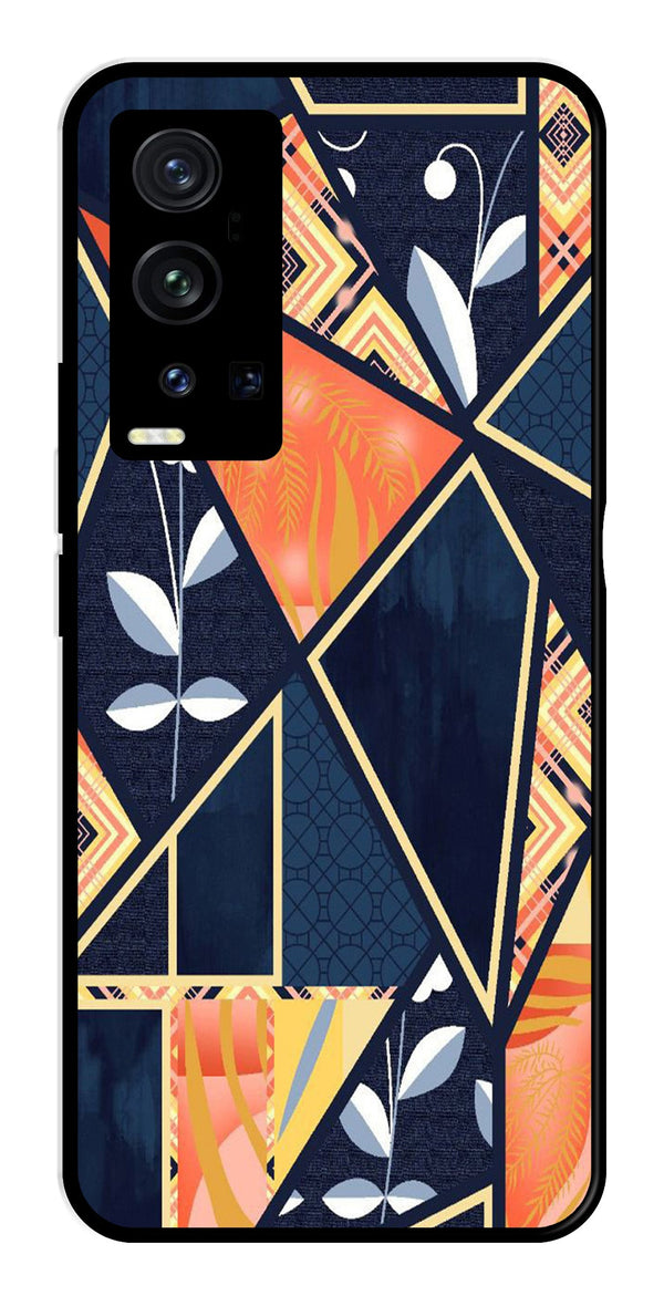 Marble Design Metal Mobile Case for Vivo X60 Pro Plus   (Design No -07)