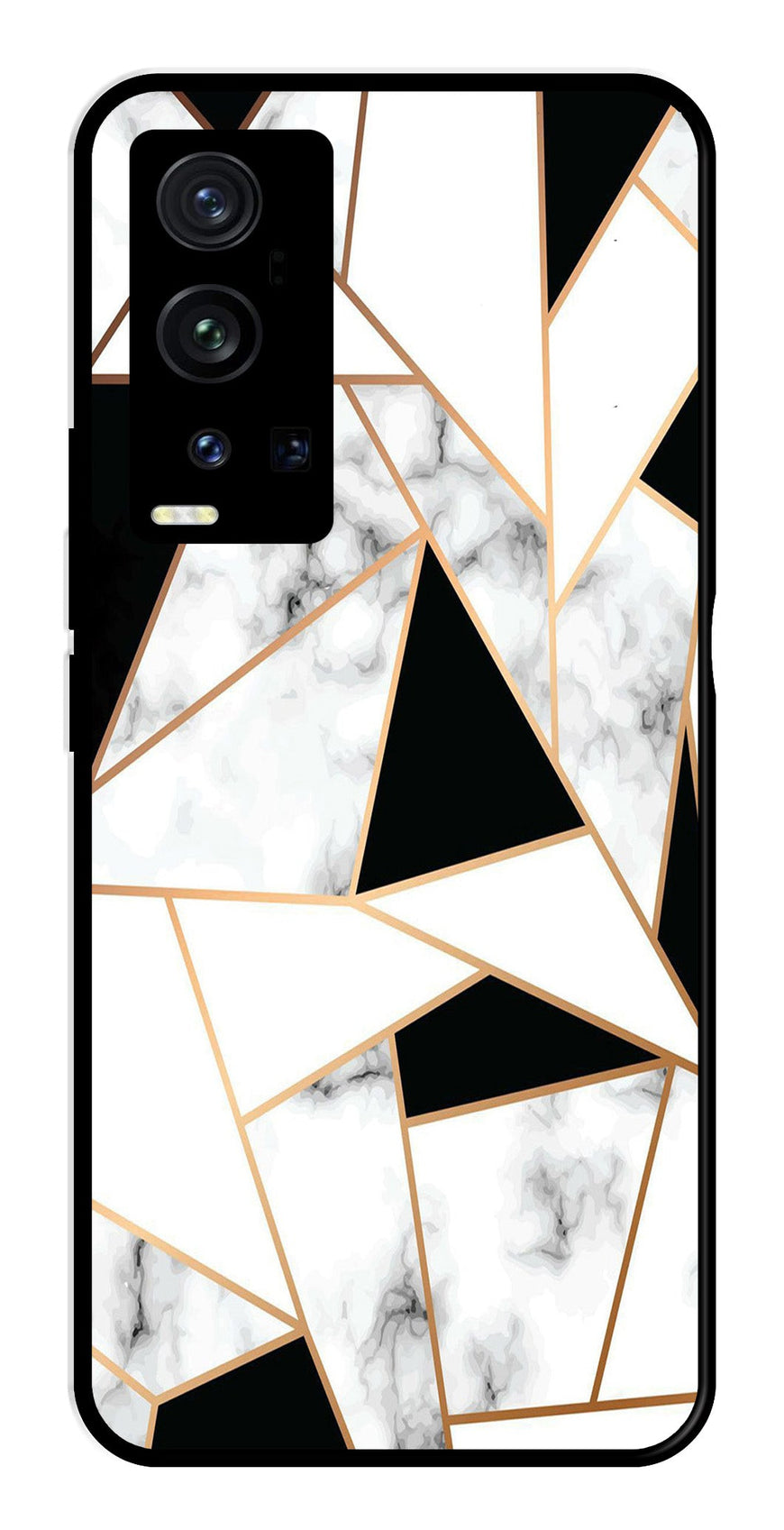 Marble Design2 Metal Mobile Case for Vivo X60 Pro Plus   (Design No -08)