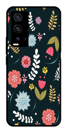 Floral Pattern2 Metal Mobile Case for Vivo X60 Pro Plus