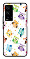 Owls Pattern Metal Mobile Case for Vivo X60 Pro Plus   (Design No -20)