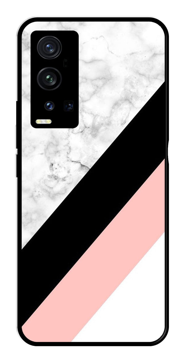 Marble Design Metal Mobile Case for Vivo X60 Pro Plus   (Design No -24)