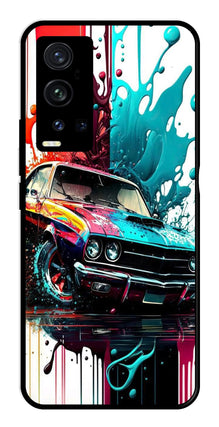 Vintage Car Metal Mobile Case for Vivo X60 Pro Plus