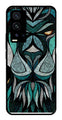 Lion Pattern Metal Mobile Case for Vivo X60 Pro Plus   (Design No -40)