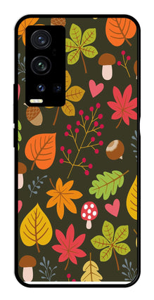 Leaves Design Metal Mobile Case for Vivo X60 Pro Plus