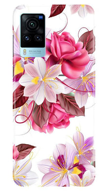 Beautiful flowers Mobile Back Case for Vivo X60 Pro (Design - 23)