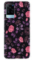Rose Black Background Case for Vivo X60 Pro