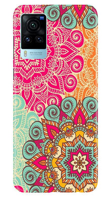 Rangoli art2 Mobile Back Case for Vivo X60 Pro (Design - 29)