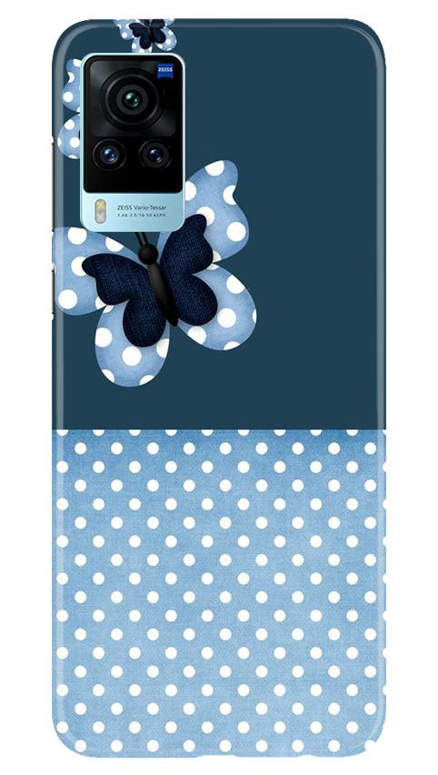 White dots Butterfly Case for Vivo X60 Pro