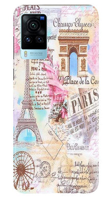 Paris Eiftel Tower Mobile Back Case for Vivo X60 Pro (Design - 54)