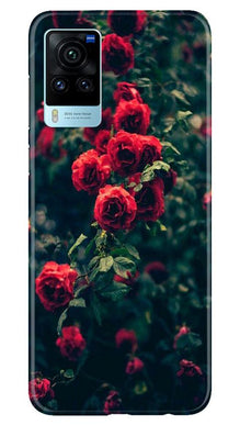 Red Rose Mobile Back Case for Vivo X60 Pro (Design - 66)