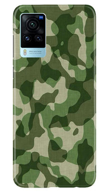 Army Camouflage Mobile Back Case for Vivo X60 Pro  (Design - 106)