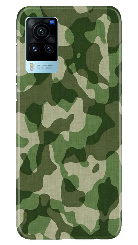 Army Camouflage Case for Vivo X60 Pro  (Design - 106)
