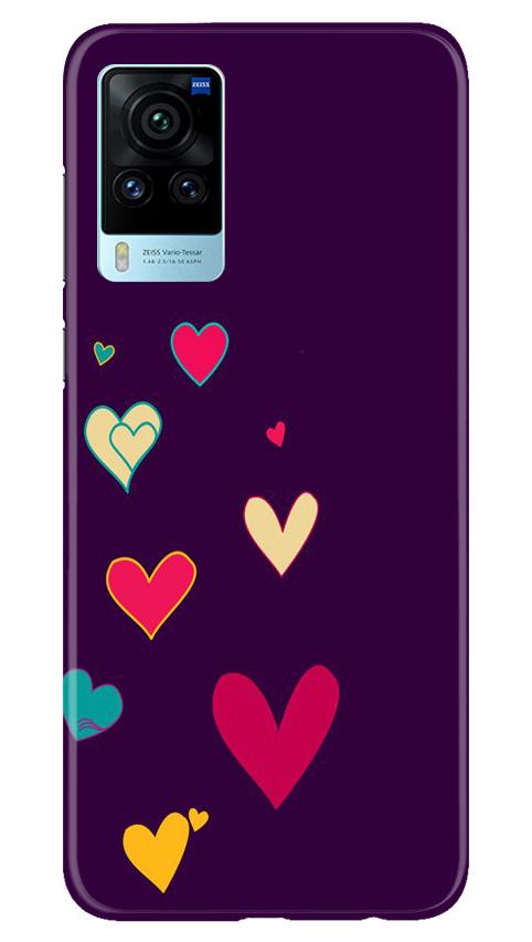 Purple Background Case for Vivo X60 Pro(Design - 107)