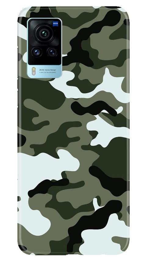 Army Camouflage Case for Vivo X60 Pro  (Design - 108)