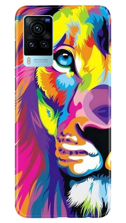 Colorful Lion Case for Vivo X60 Pro  (Design - 110)