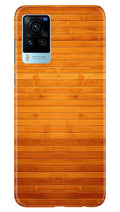 Wooden Look Case for Vivo X60 Pro  (Design - 111)