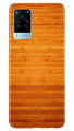 Wooden Look Case for Vivo X60 Pro  (Design - 111)