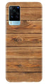 Wooden Look Case for Vivo X60 Pro  (Design - 113)