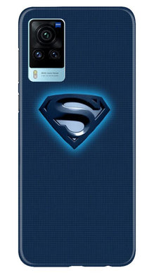 Superman Superhero Mobile Back Case for Vivo X60 Pro  (Design - 117)