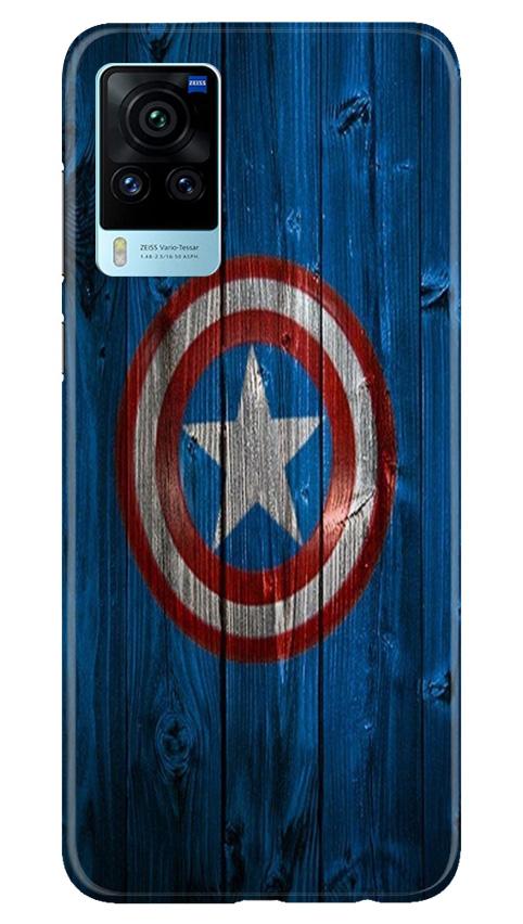 Captain America Superhero Case for Vivo X60 Pro  (Design - 118)