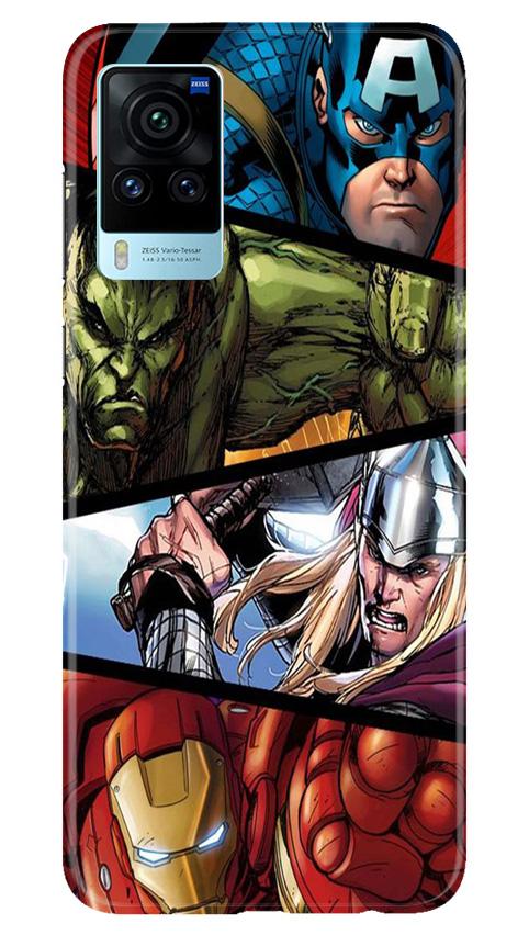 Avengers Superhero Case for Vivo X60 Pro  (Design - 124)