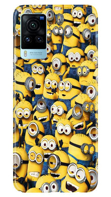 Minions Mobile Back Case for Vivo X60 Pro  (Design - 126)