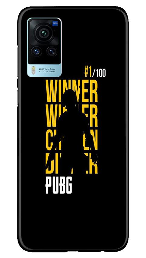 Pubg Winner Winner Case for Vivo X60 Pro  (Design - 177)