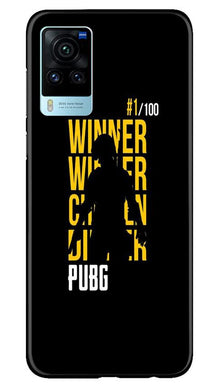 Pubg Winner Winner Mobile Back Case for Vivo X60 Pro  (Design - 177)