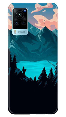 Mountains Mobile Back Case for Vivo X60 Pro (Design - 186)