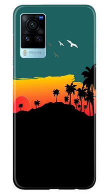 Sky Trees Mobile Back Case for Vivo X60 Pro (Design - 191)