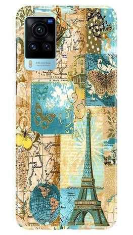 Travel Eiffel Tower Case for Vivo X60 Pro (Design No. 206)
