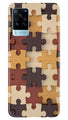 Puzzle Pattern Case for Vivo X60 Pro (Design No. 217)