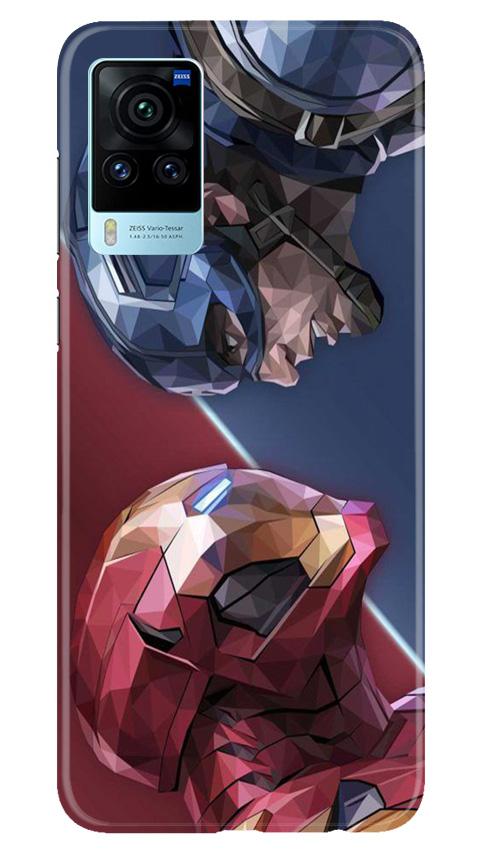 Ironman Captain America Case for Vivo X60 Pro (Design No. 245)