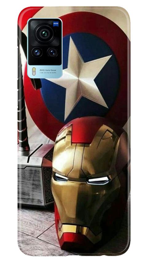Ironman Captain America Case for Vivo X60 Pro (Design No. 254)