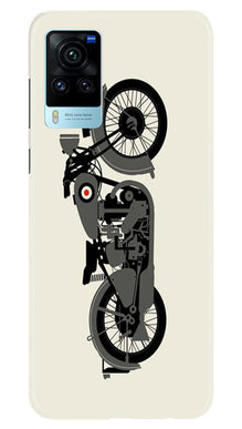 MotorCycle Mobile Back Case for Vivo X60 Pro (Design - 259)