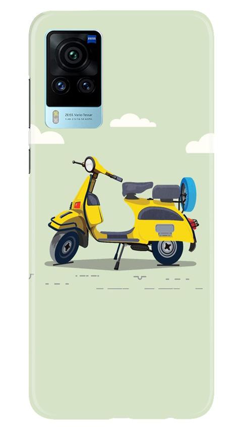 Vintage Scooter Case for Vivo X60 Pro (Design No. 260)