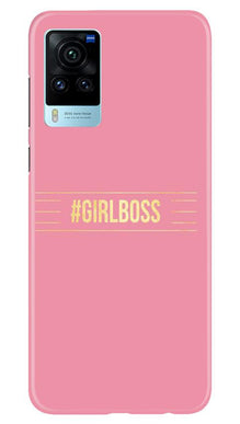 Girl Boss Pink Mobile Back Case for Vivo X60 Pro (Design - 263)